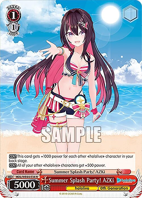 Image for Summer Splash Party! AZKi (hololive production Summer Collection Premium Booster) (HOL/WE44-E34 N) - Weiss Schwarz