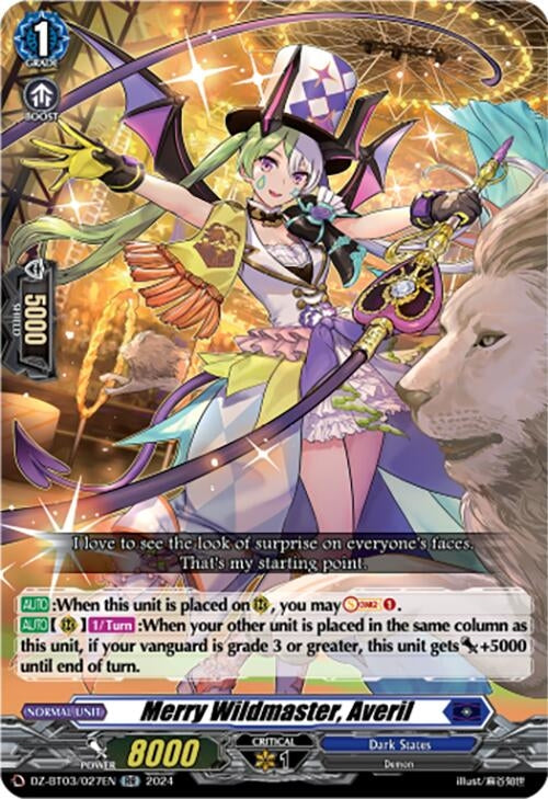 Image for Merry Wildmaster, Averil (DZ-BT03: Dimensional Transcendence) (DZ-BT03/027EN) - Cardfight Vanguard