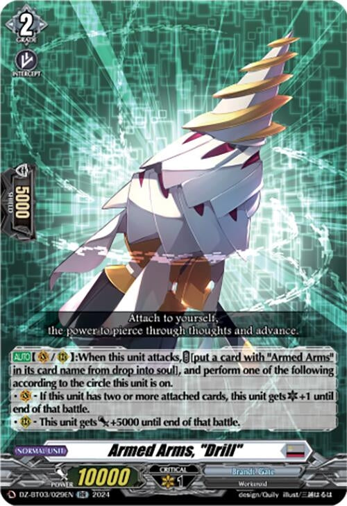Image for Armed Arms, "Drill" (DZ-BT03: Dimensional Transcendence) (DZ-BT03/029EN) - Cardfight Vanguard