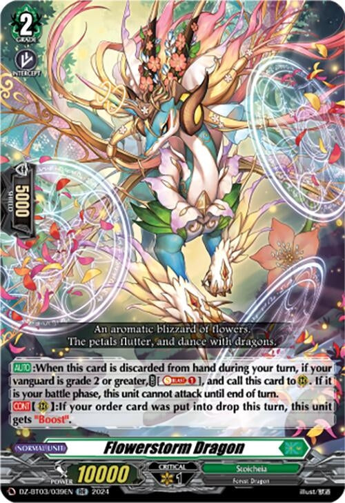 Image for Flowerstorm Dragon (DZ-BT03: Dimensional Transcendence) (DZ-BT03/039EN) - Cardfight Vanguard