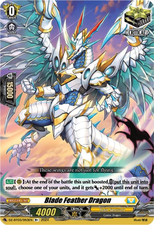 Image for Blade Feather Dragon (R+) (DZ-BT03: Dimensional Transcendence) (DZ-BT03/053EN) - Cardfight Vanguard