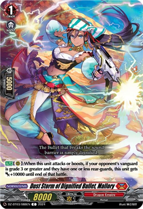Image for Dust Storm of Dignified Bullet, Mallory (DZ-BT03: Dimensional Transcendence) (DZ-BT03/088EN) - Cardfight Vanguard