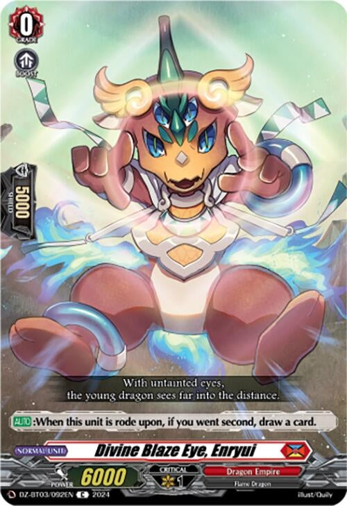Image for Divine Blaze Eye, Enryui (DZ-BT03: Dimensional Transcendence) (DZ-BT03/092EN) - Cardfight Vanguard