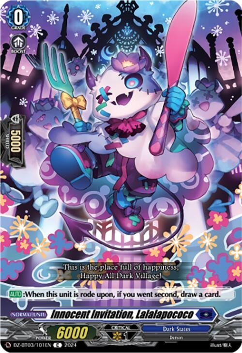 Image for Innocent Invitation, Lalalapococo (DZ-BT03: Dimensional Transcendence) (DZ-BT03/101EN) - Cardfight Vanguard