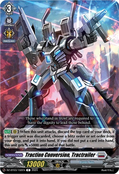 Image for Traction Conversion, Tractrailer (DZ-BT03: Dimensional Transcendence) (DZ-BT03/102EN) - Cardfight Vanguard