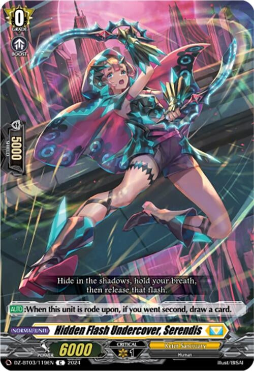Image for Hidden Flash Undercover, Serendis (DZ-BT03: Dimensional Transcendence) (DZ-BT03/119EN) - Cardfight Vanguard