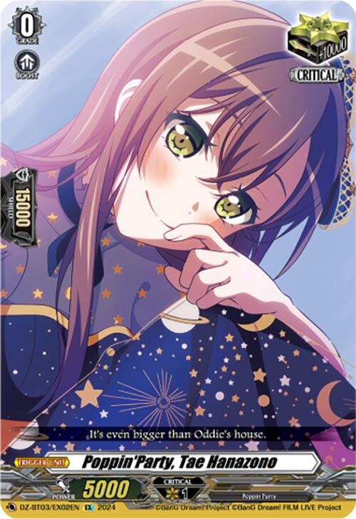 Image for Poppin'Party, Tae Hanazono (EX) (DZ-BT03: Dimensional Transcendence) (DZ-BT03/EX02EN) - Cardfight Vanguard