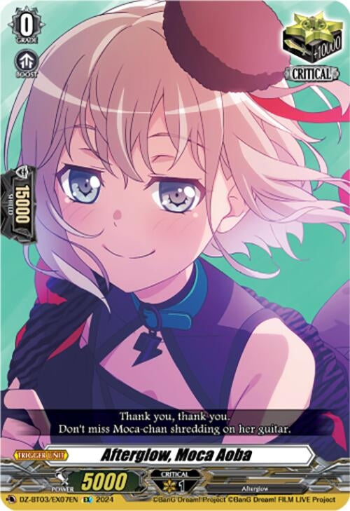 Image for Afterglow, Moca Aoba (EX) (DZ-BT03: Dimensional Transcendence) (DZ-BT03/EX07EN) - Cardfight Vanguard