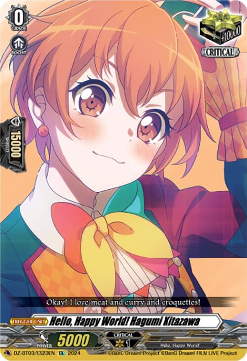 Image for Hello, Happy World! Hagumi Kitazawa (EX) (DZ-BT03: Dimensional Transcendence) (DZ-BT03/EX23EN) - Cardfight Vanguard
