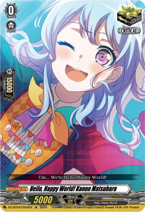 Image for Hello, Happy World! Kanon Matsubara (EX) (DZ-BT03: Dimensional Transcendence) (DZ-BT03/EX24EN) - Cardfight Vanguard
