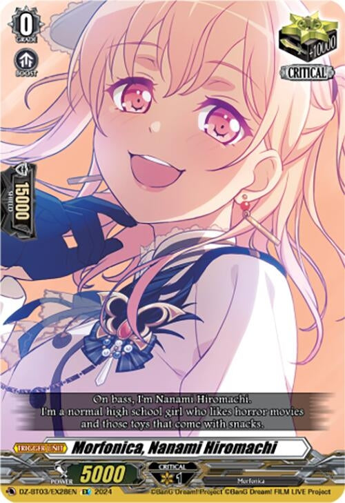 Image for Morfonica, Nanami Hiromachi (EX) (DZ-BT03: Dimensional Transcendence) (DZ-BT03/EX28EN) - Cardfight Vanguard