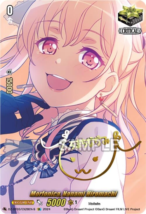 Image for Morfonica, Nanami Hiromachi (EX) (Foil) (DZ-BT03: Dimensional Transcendence) (DZ-BT03/EX28EN-S) - Cardfight Vanguard