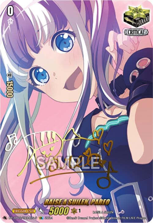 Image for RAISE A SUILEN, PAREO (EX) (Foil) (DZ-BT03: Dimensional Transcendence) (DZ-BT03/EX34EN-S) - Cardfight Vanguard
