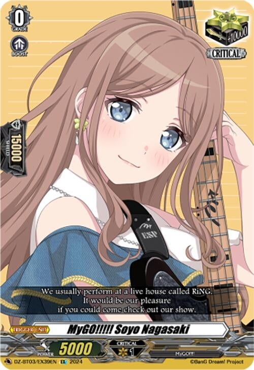 Image for MyGO!!!!! Soyo Nagasaki (EX) (DZ-BT03: Dimensional Transcendence) (DZ-BT03/EX39EN) - Cardfight Vanguard