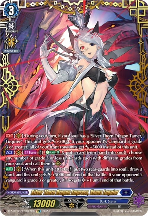 Image for Silver Thorn Dragon Empress, Venus Luquier (FFR) (DZ-BT03: Dimensional Transcendence) (DZ-BT03/FFR07EN) - Cardfight Vanguard