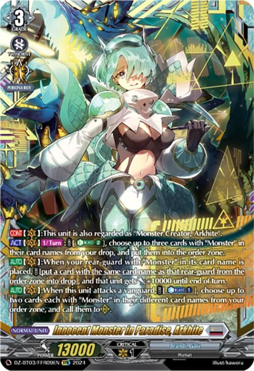 Image for Innocent Monster in Paradise, Arkhite (FFR) (DZ-BT03: Dimensional Transcendence) (DZ-BT03/FFR09EN) - Cardfight Vanguard