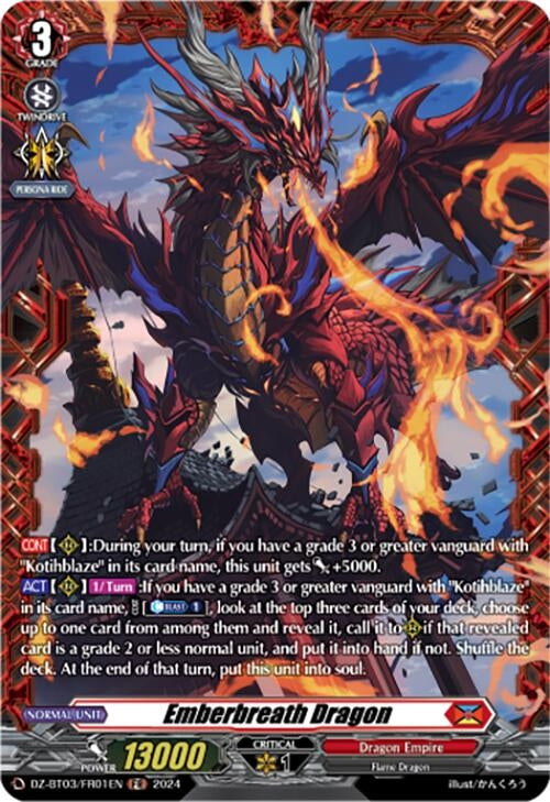 Image for Emberbreath Dragon (FR) (DZ-BT03: Dimensional Transcendence) (DZ-BT03/FR01EN) - Cardfight Vanguard