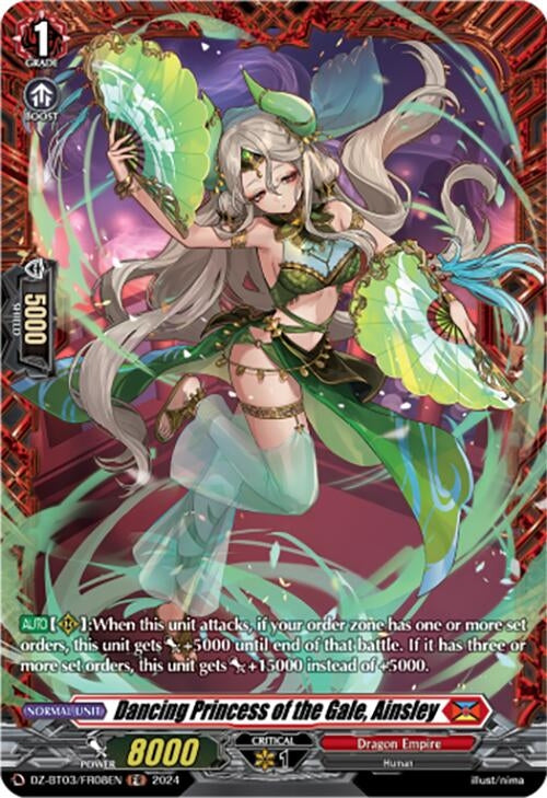 Image for Dancing Princess of the Gale, Ainsley (FR) (DZ-BT03: Dimensional Transcendence) (DZ-BT03/FR08EN) - Cardfight Vanguard