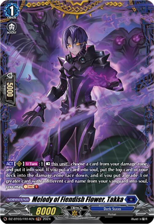 Image for Melody of Fiendish Flower, Takka (FR) (DZ-BT03: Dimensional Transcendence) (DZ-BT03/FR14EN) - Cardfight Vanguard