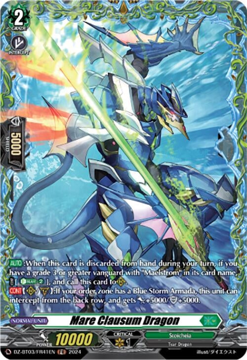 Image for Mare Clausum Dragon (FR) (DZ-BT03: Dimensional Transcendence) (DZ-BT03/FR41EN) - Cardfight Vanguard