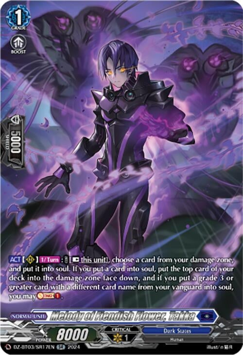 Image for Melody of Fiendish Flower, Takka (SR) (DZ-BT03: Dimensional Transcendence) (DZ-BT03/SR17EN) - Cardfight Vanguard