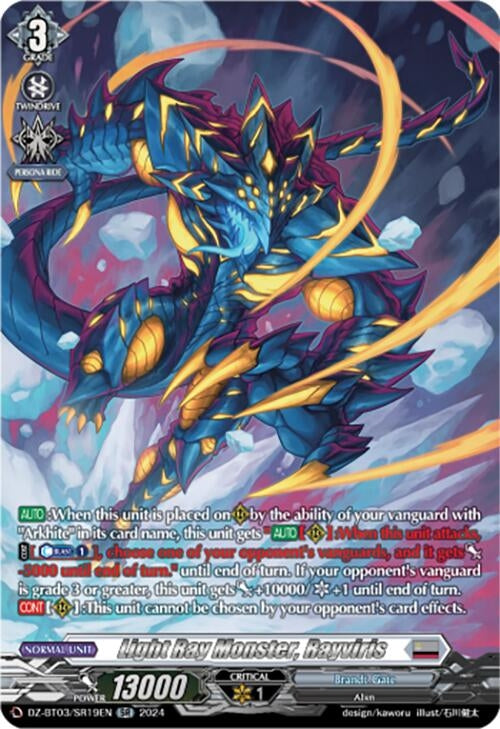 Image for Light Ray Monster, Rayviris (SR) (DZ-BT03: Dimensional Transcendence) (DZ-BT03/SR19EN) - Cardfight Vanguard