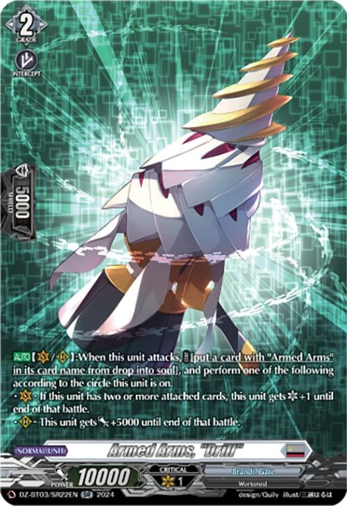 Image for Armed Arms, "Drill" (SR) (DZ-BT03: Dimensional Transcendence) (DZ-BT03/SR22EN) - Cardfight Vanguard