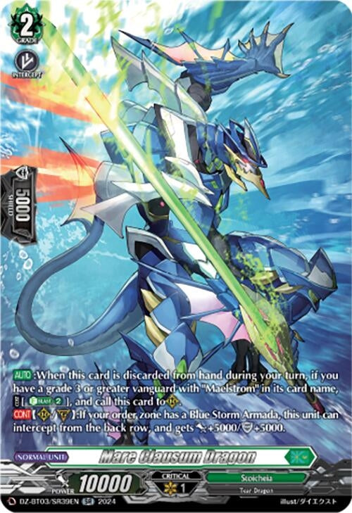 Image for Mare Clausum Dragon (SR) (DZ-BT03: Dimensional Transcendence) (DZ-BT03/SR39EN) - Cardfight Vanguard
