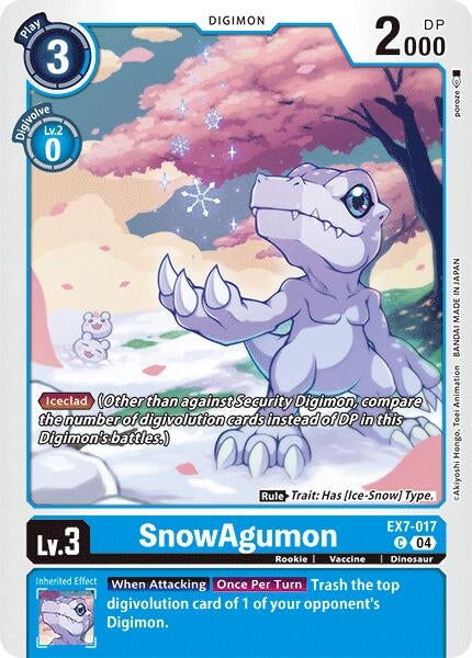 Image for SnowAgumon (EX07) (7017)