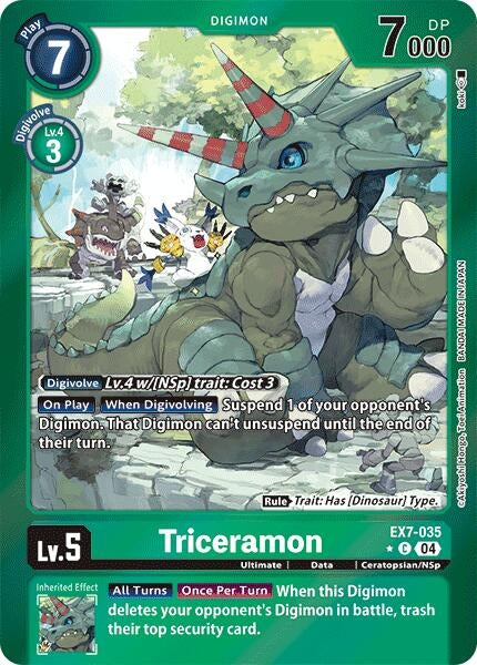 Image for Triceramon (Foil) (EX07) (7035)