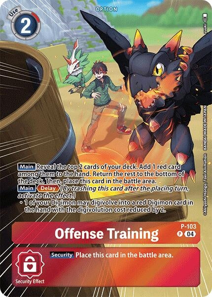 Image for Offense Training (Starter Deck 18 Exclusive) (D-PR) (P-103 P) - Digimon Card Game