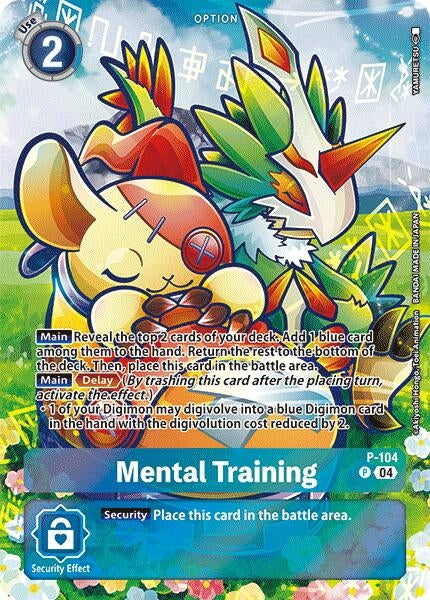Image for Mental Training (Starter Deck 18 Exclusive) (D-PR) (P-104 P) - Digimon Card Game