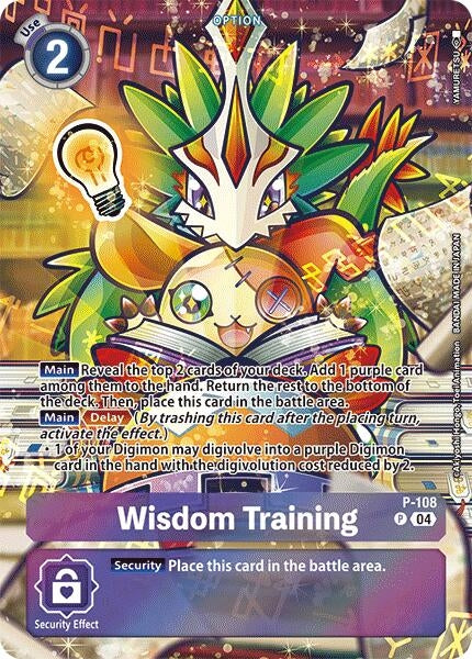 Image for Wisdom Training (Starter Deck 18 Exclusive) (D-PR) (P-108 P) - Digimon Card Game