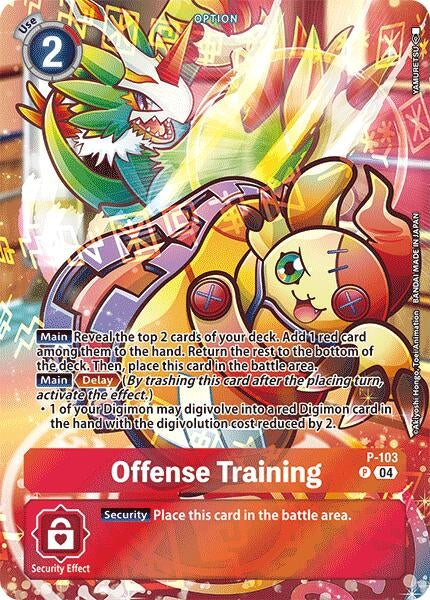 Image for Offense Training (Starter Deck 19 Exclusive) (D-PR) (P-103 P) - Digimon Card Game