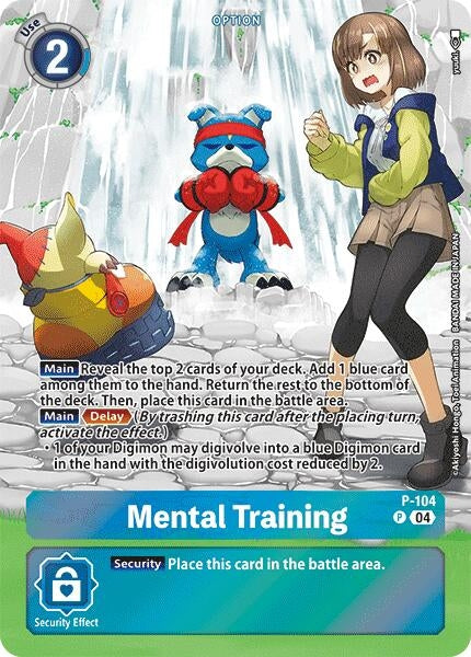 Image for Mental Training (Starter Deck 19 Exclusive) (D-PR) (P-104 P) - Digimon Card Game
