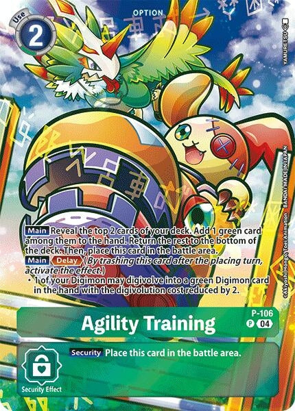 Image for Agility Training (Starter Deck 19 Exclusive) (D-PR) (P-106 P) - Digimon Card Game