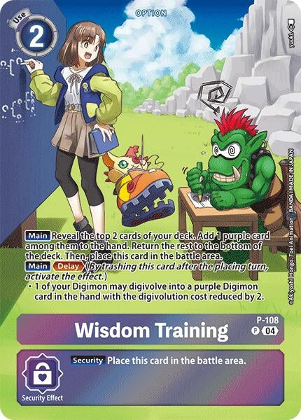 Image for Wisdom Training (Starter Deck 19 Exclusive) (D-PR) (P-108 P) - Digimon Card Game