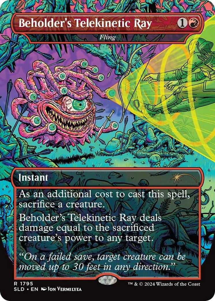 Image for Beholder's Telekinetic Ray - Fling (Secret Lair Drop Series) (1795) - Magic: The Gathering
