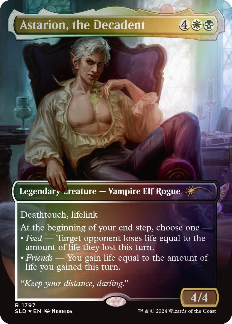Image for Astarion, the Decadent (Rainbow Foil) (Secret Lair Drop Series) (1797) - Magic: The Gathering
