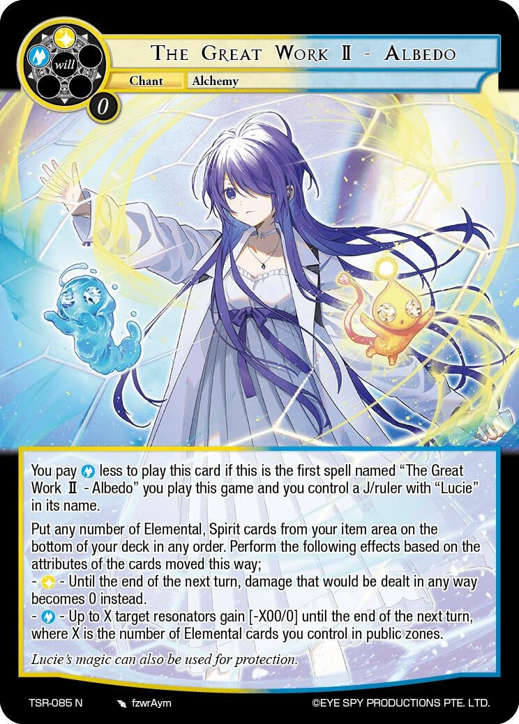 Image for The Great Work II - Albedo (The Battle at the Sacred Ruins) (TSR-085 N) - Force of Will