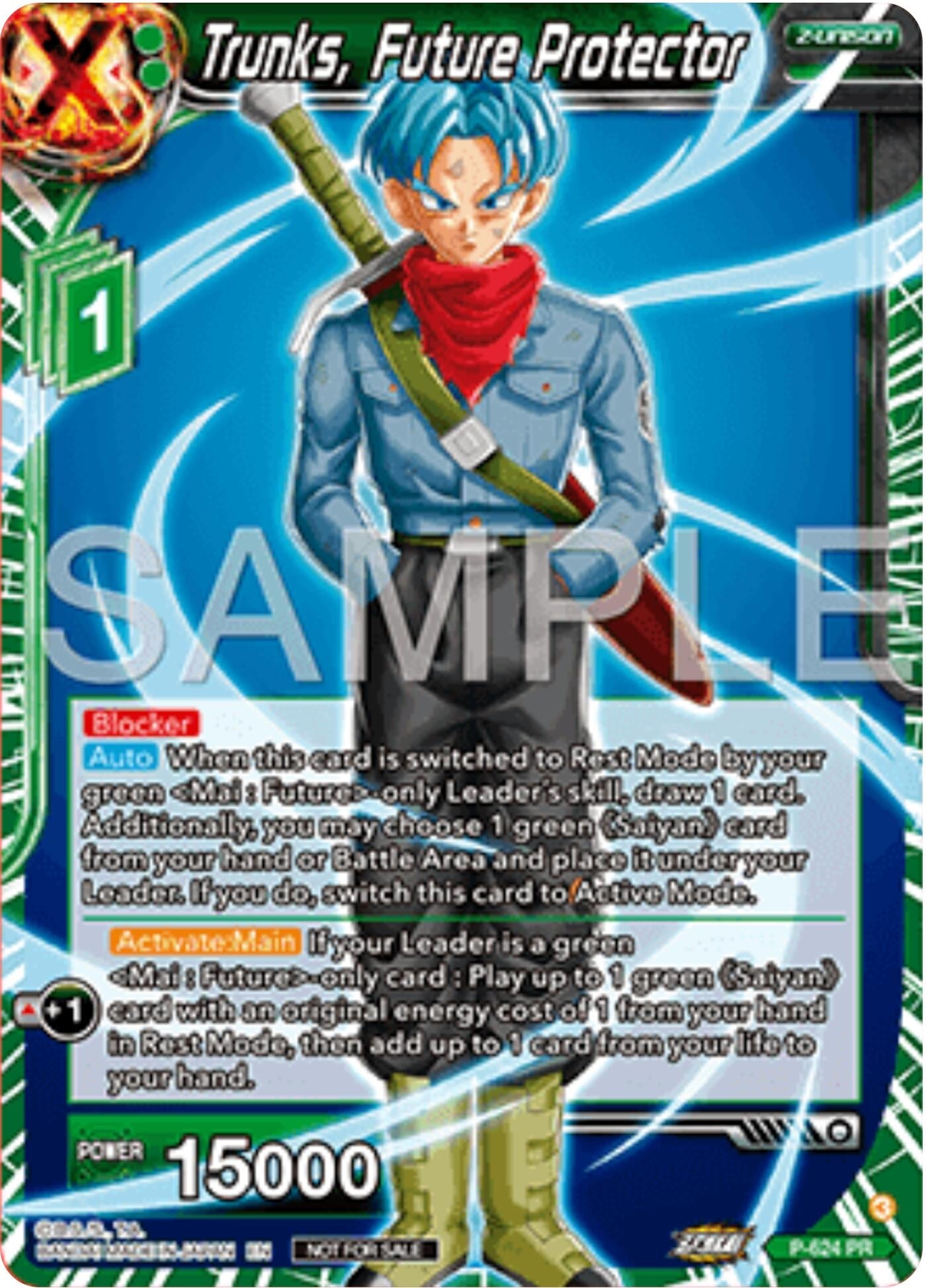 Image for Trunks, Future Protector (Promotion Cards) (P-424) - Dragon Ball Super: Masters