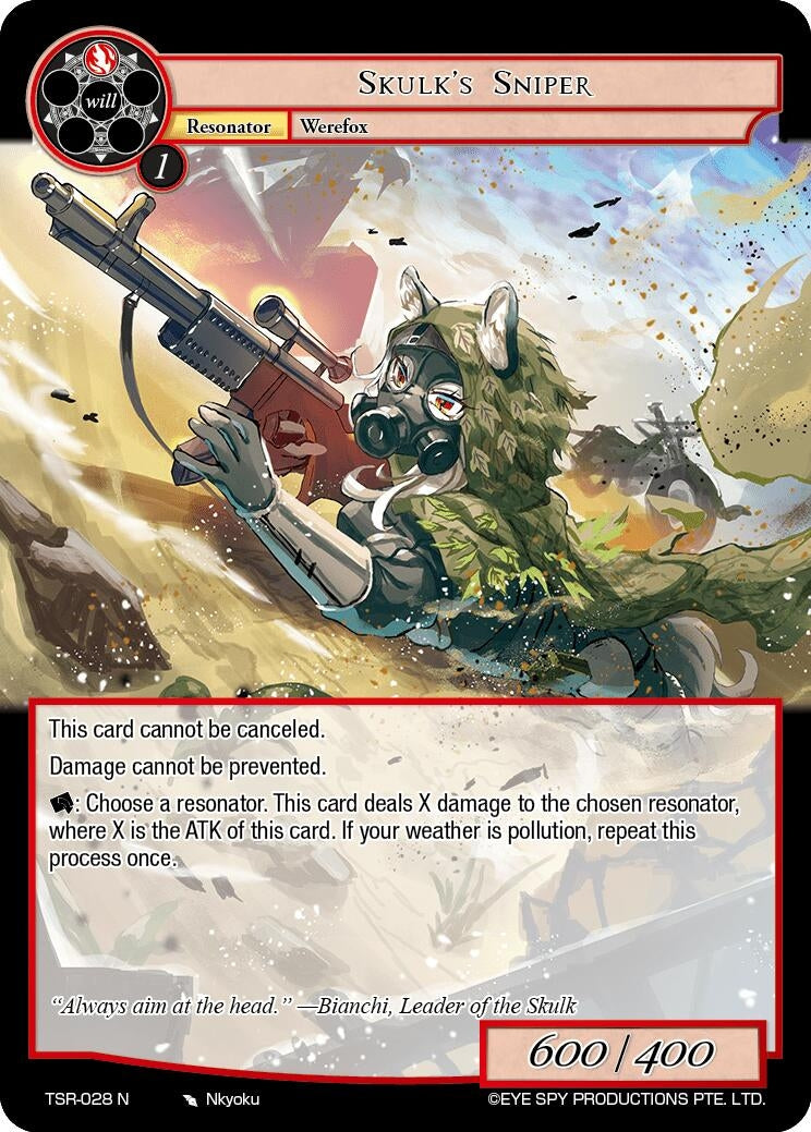 Image for Skulk's Sniper (The Battle at the Sacred Ruins) (TSR-028 N) - Force of Will
