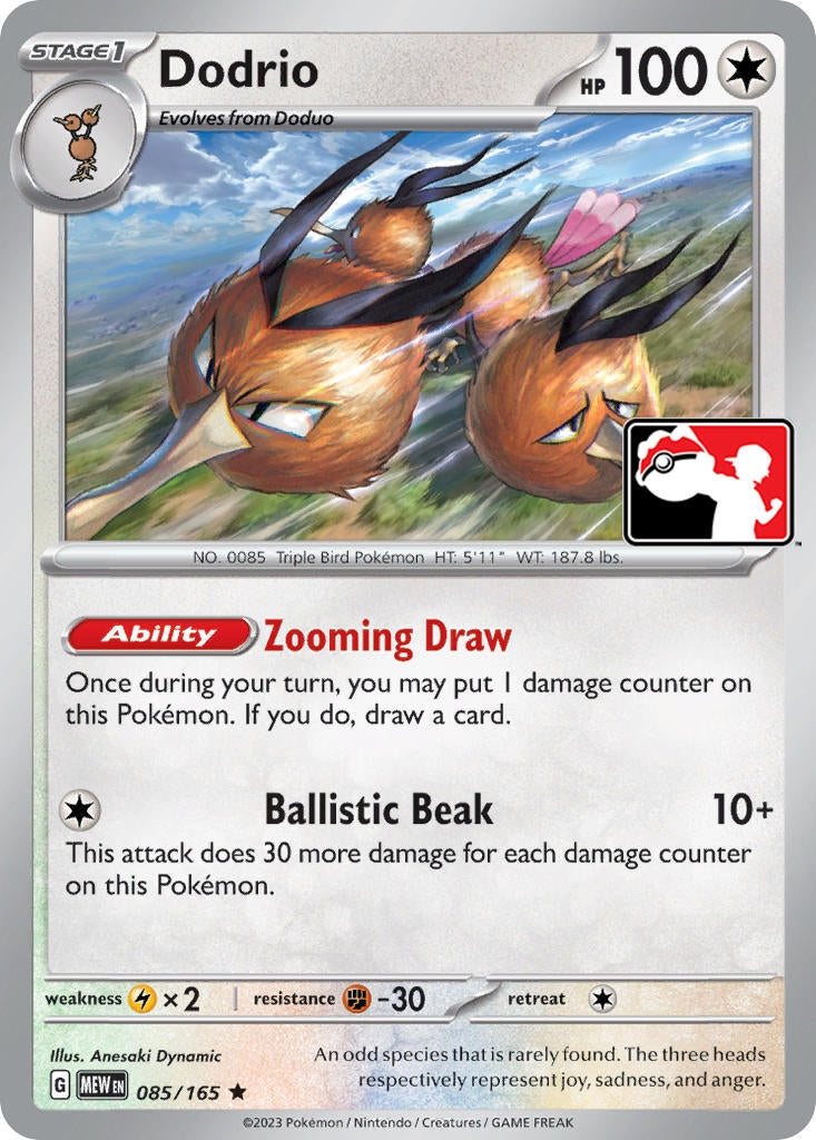 Image for Dodrio (Prize Pack Series Cards) (085/165) - Pokemon