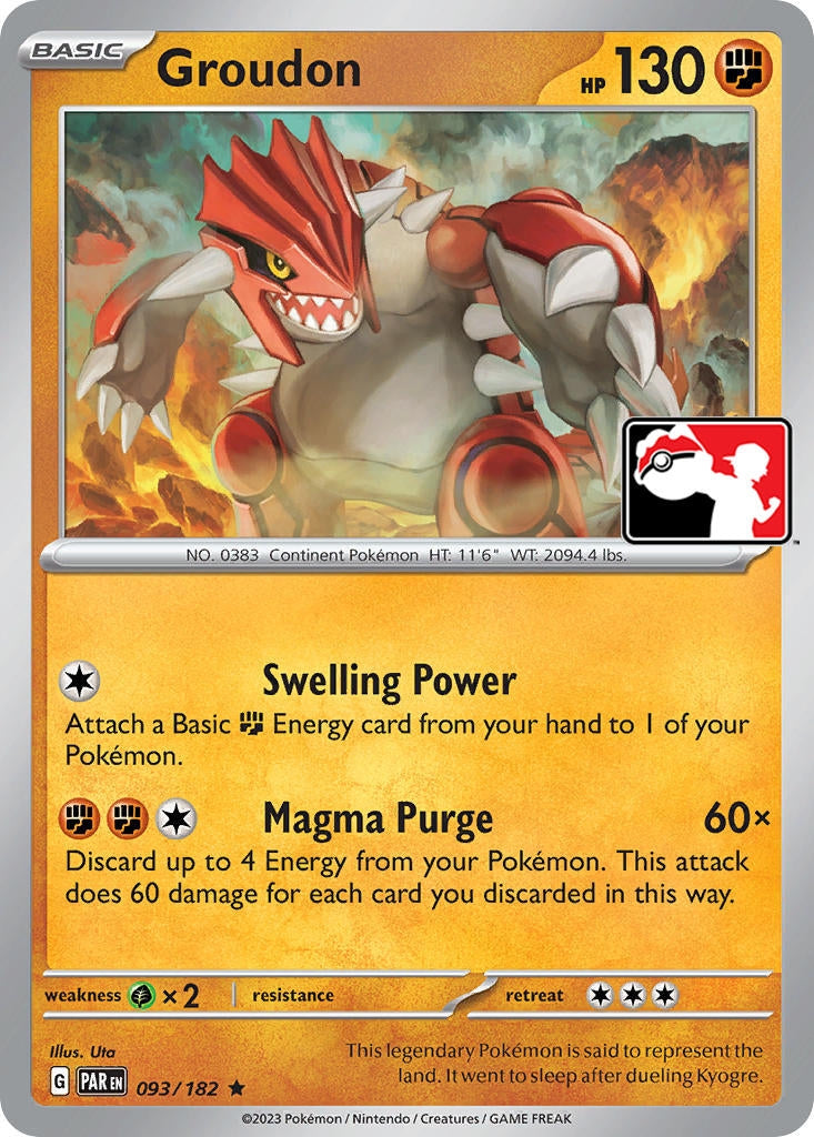 Image for Groudon (Prize Pack Series Cards) (093/182) - Pokemon