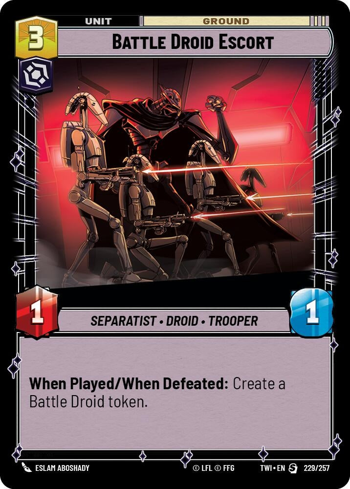Image for Battle Droid Escort (Twilight of the Republic) (229/257) - Star Wars: Unlimited
