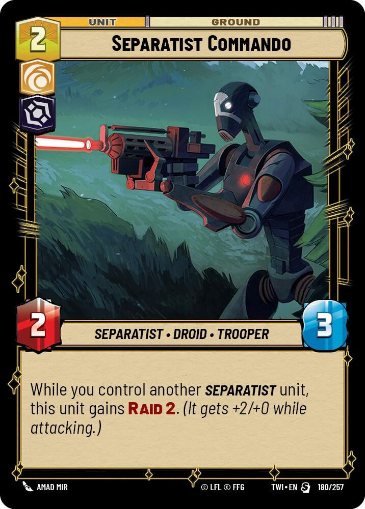 Image for Separatist Commando (Twilight of the Republic) (180/257) - Star Wars: Unlimited