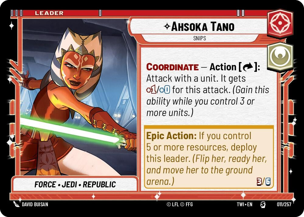 Image for Ahsoka Tano - Snips (Twilight of the Republic) (011/257) - Star Wars: Unlimited