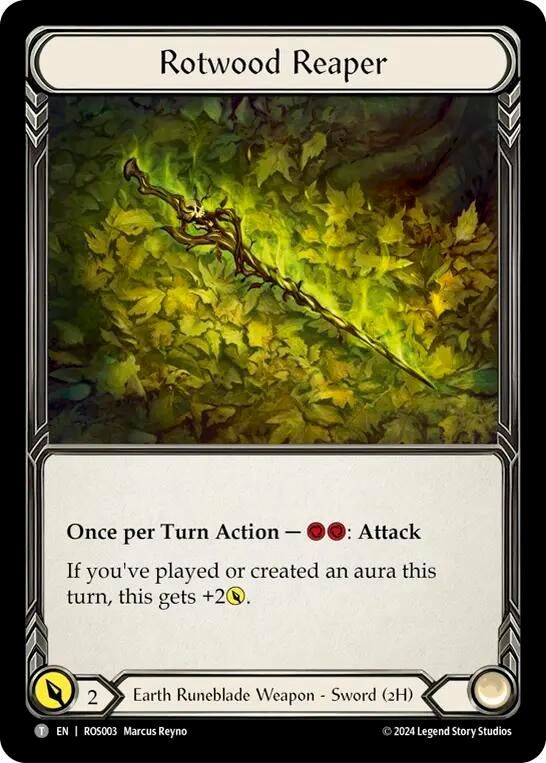 Image for Rotwood Reaper // Staff of Verdant Shoots (Rosetta) (ROS003 // ROS015) - Flesh and Blood TCG