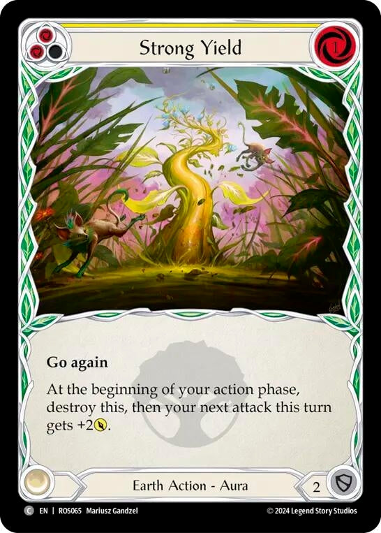 Image for Strong Yield (Yellow) (Rosetta) (ROS065) - Flesh and Blood TCG