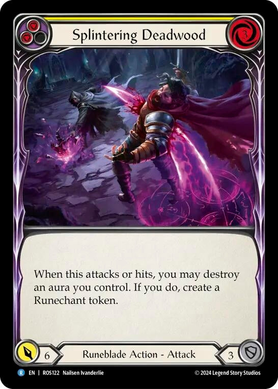 Image for Splintering Deadwood (Yellow) (Rosetta) (ROS122) - Flesh and Blood TCG